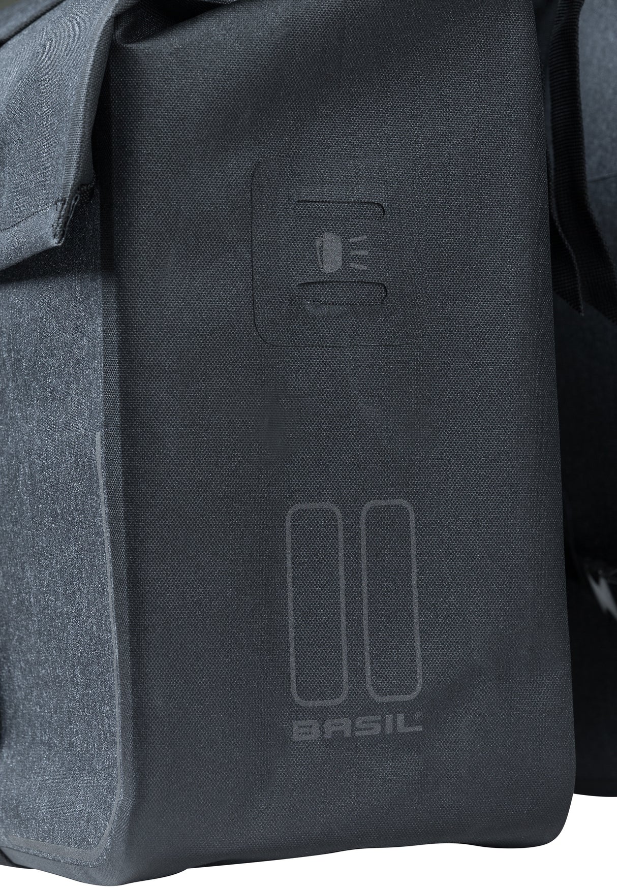 Basil Urban Dry Double Bicycle Bag - šedá, 50L