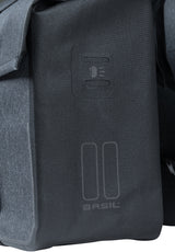 Basil Urban Dry Double Bicycle Bag - šedá, 50L