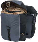 Basil miles dobbeltveske - dobbel sykkelpose, unisex, sporty, 34l, vanntett, svart