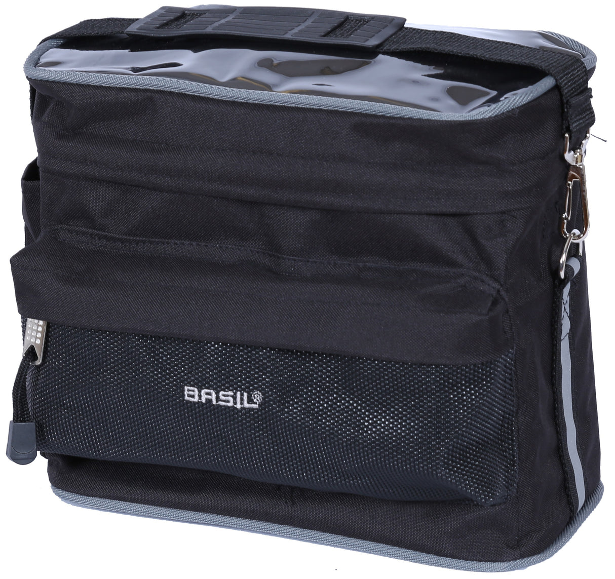 Basil Mali handlebar bag - water -repellent, removable, black