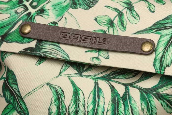 Basil Ever-Green double pannier - sustainable, trendy, green, 14-18L