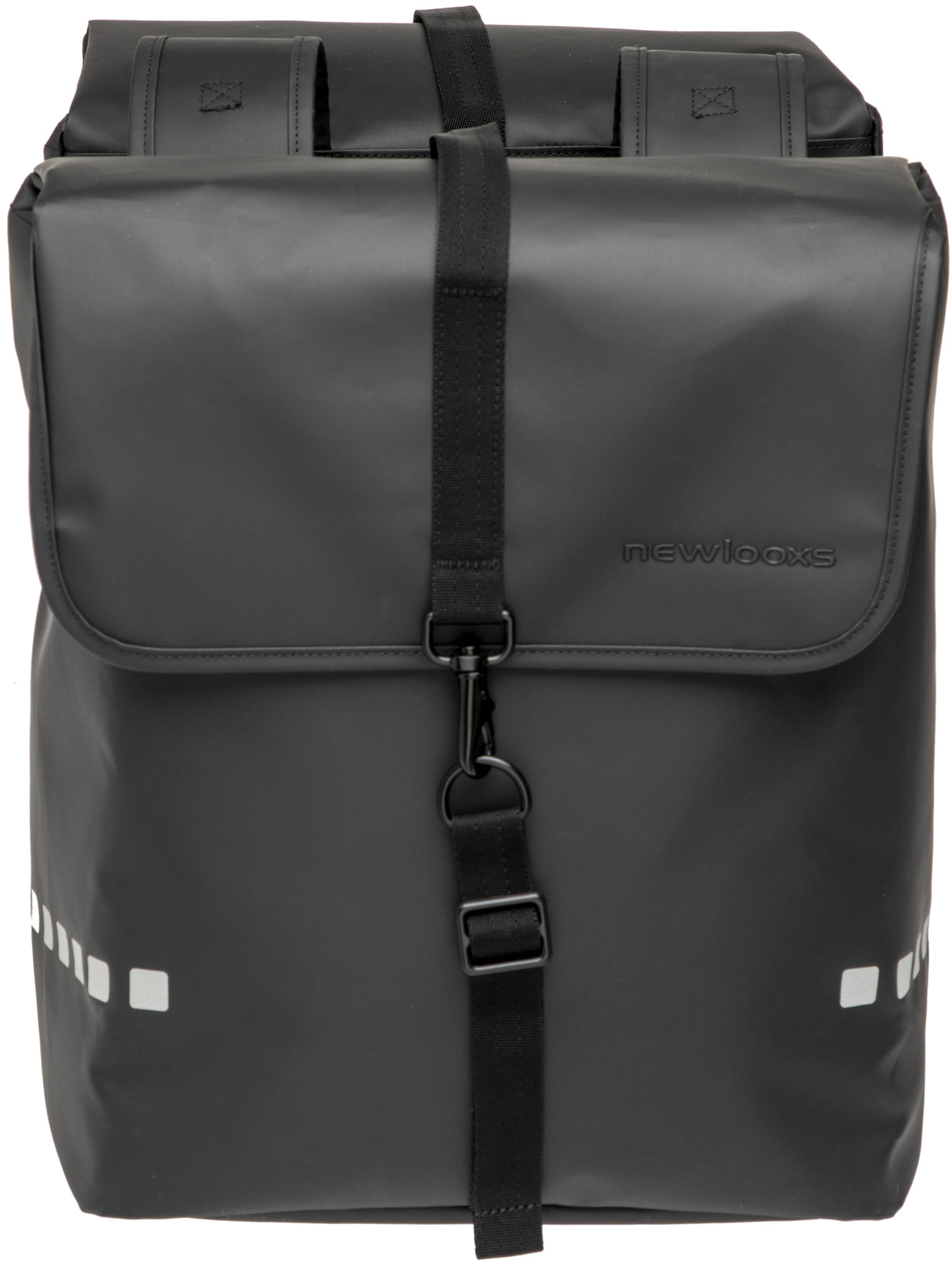 New Looxs Bicycle bag Odense - Double, Black, Water -repellent, Reflection, suitable for electric bicycles