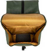 Bicycle bag Odense - Tough, spacious double backpack for electric bicycles - Green