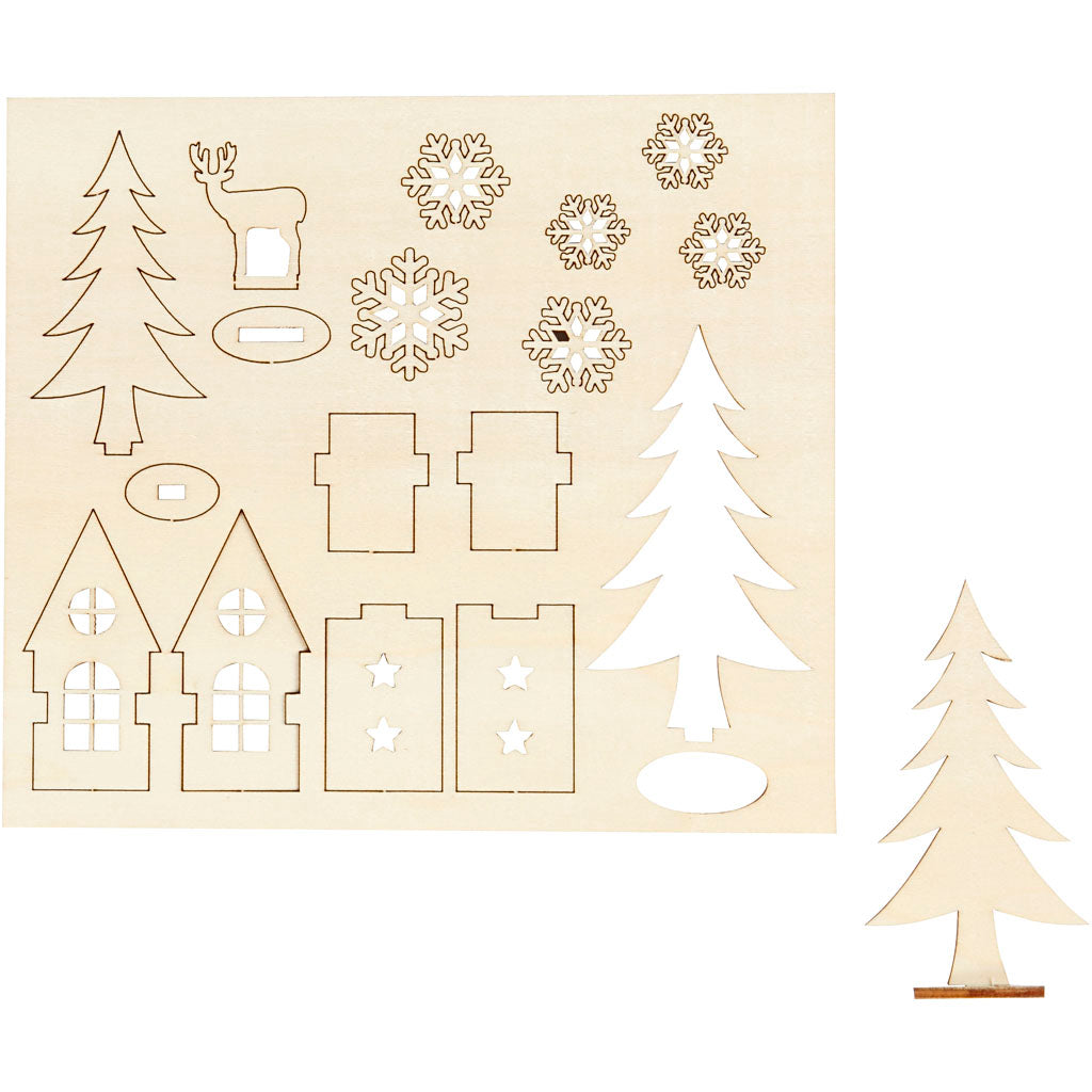 Make and decorate your Christmas decoration house