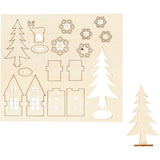 Make and decorate your Christmas decoration house