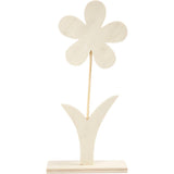 Creative Company träblomma med fot, 26 cm