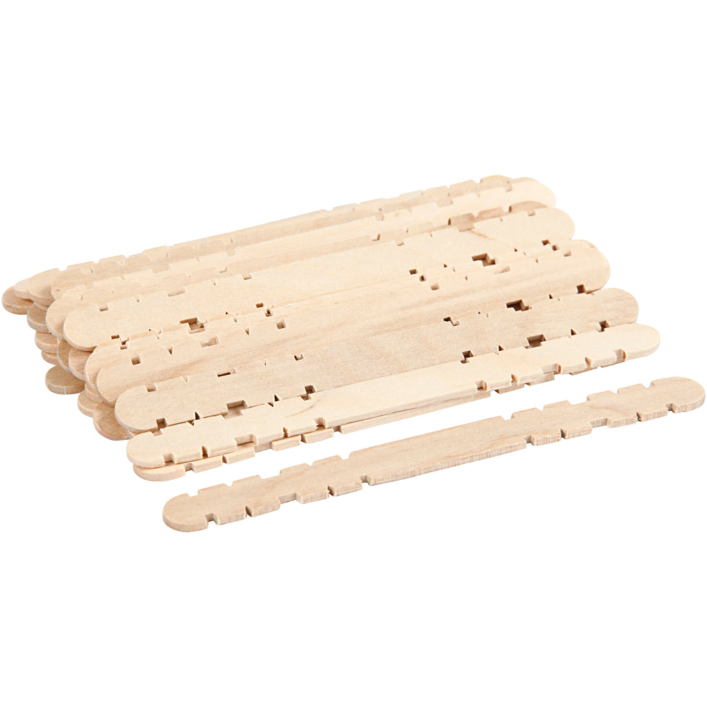 Creativ company construction wood, l: 11.4 cm, w: 10 mm, 30 pieces 1 box