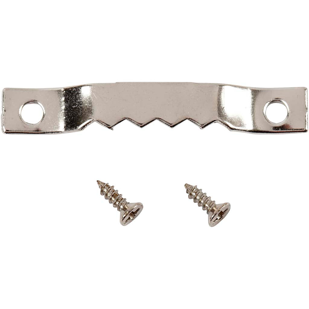 Creativ company hanging fitting, size 5x40 mm, silver, 10 pieces in a box