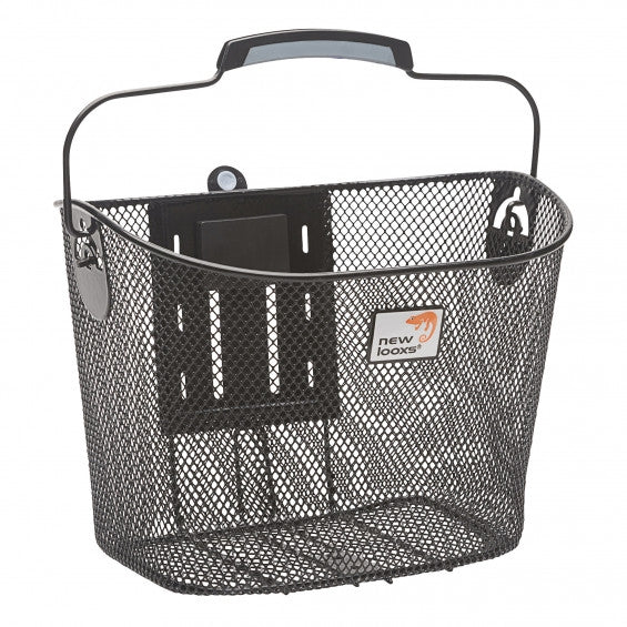Bicycle basket Tuscany SmartLock for 19 liters of black