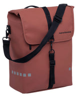 Odense Single - spacious single pannier - unisex - water-repellent polyester - rust - 17.5L