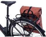 Odense Single - spacious single pannier - unisex - water-repellent polyester - rust - 17.5L
