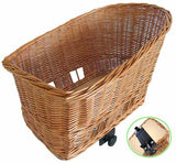Basil Pasja - dog bike basket – large - 50 cm - rear basket – natural