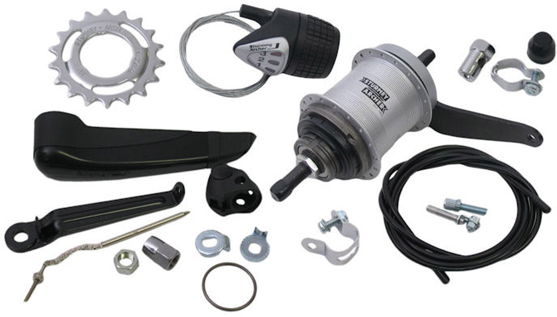 Gear Hub 3 Speed ​​Sturmey Archer AWC Coaster Brake - Komplett med Astaller