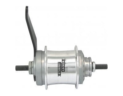 Gear hub Sturmey Archer S2C Duomatic 2 -Speed ​​Coaster brake hub - 36 holes - Silver