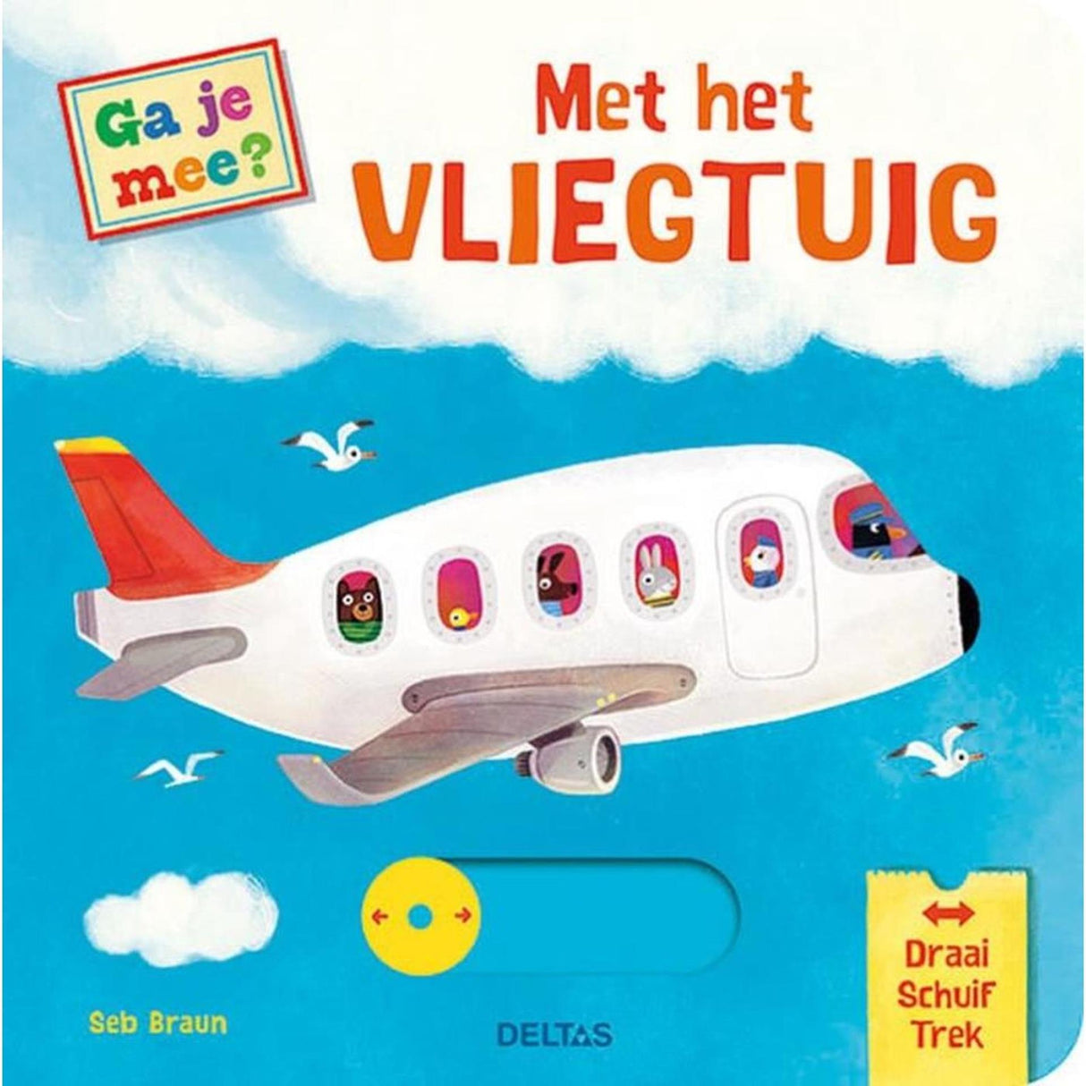 Deltas ga je mee? met het vliegtuig kartonboek