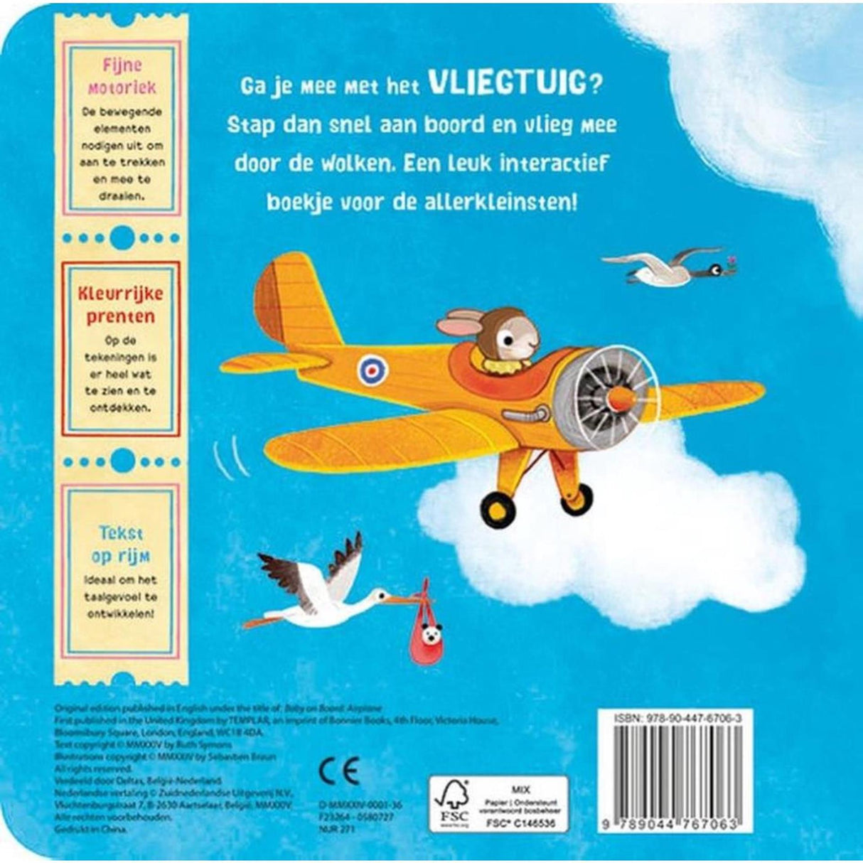 Deltas ga je mee? met het vliegtuig kartonboek