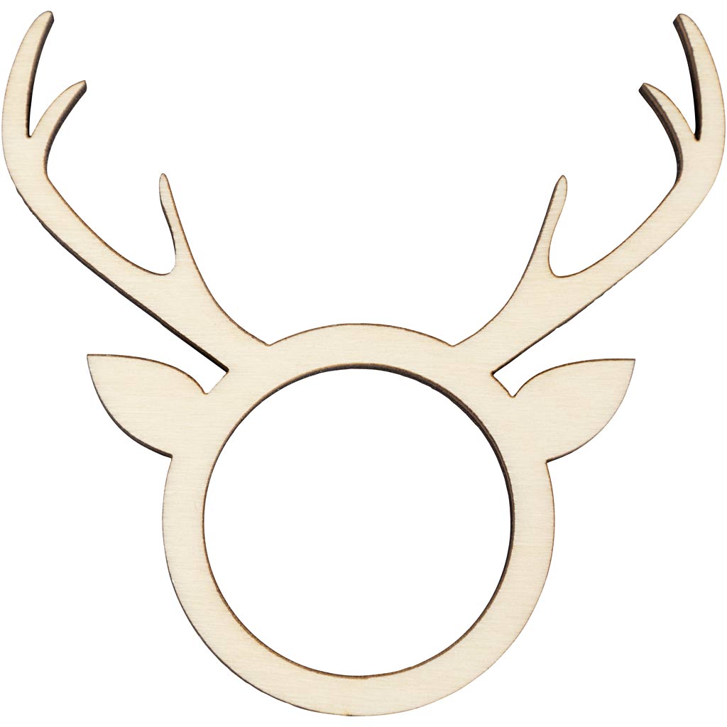 Creativ company servetring, h: 8 cm, d: 5 mm, d 4,5 cm, gatgrootte 3,5 cm, 4 stuk 1 doos