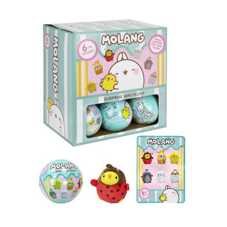 Molang pluche 7,5cm surprise display asst