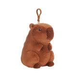 Pluche capybara bag clip 3 assorti 12 cm