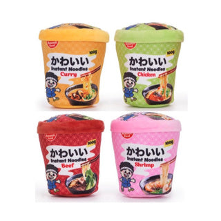 Kawaii pluche noodle pot met dier 4 asst | 4 stuks