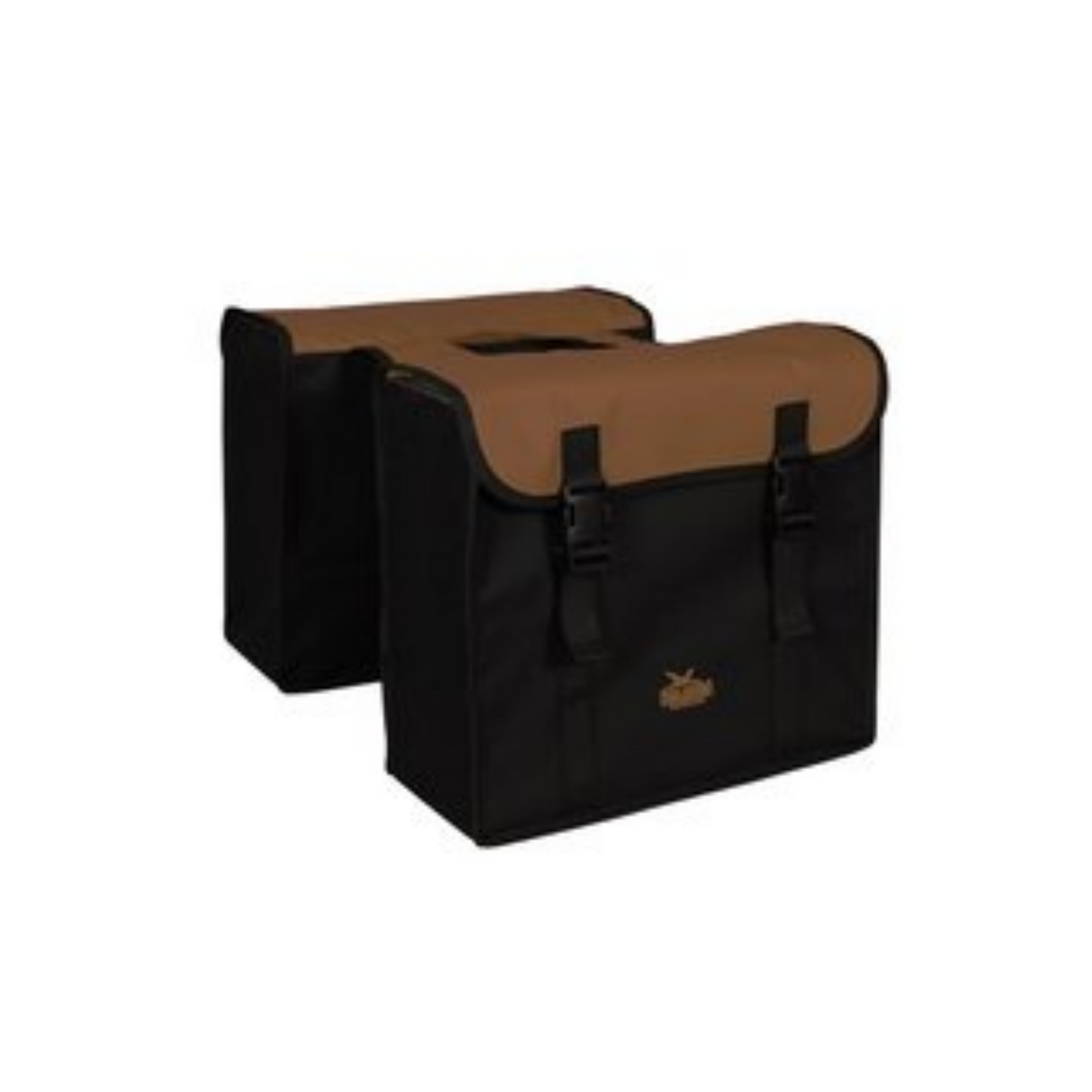 Sac double du Groenlands, L Brown noir. Dimensions 37x33x14 (2x) cm 34L.