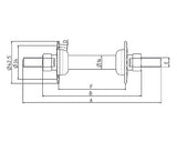 Marwi Fore Hub 412 36 huller 100 mm bygget -i bredde afkromet