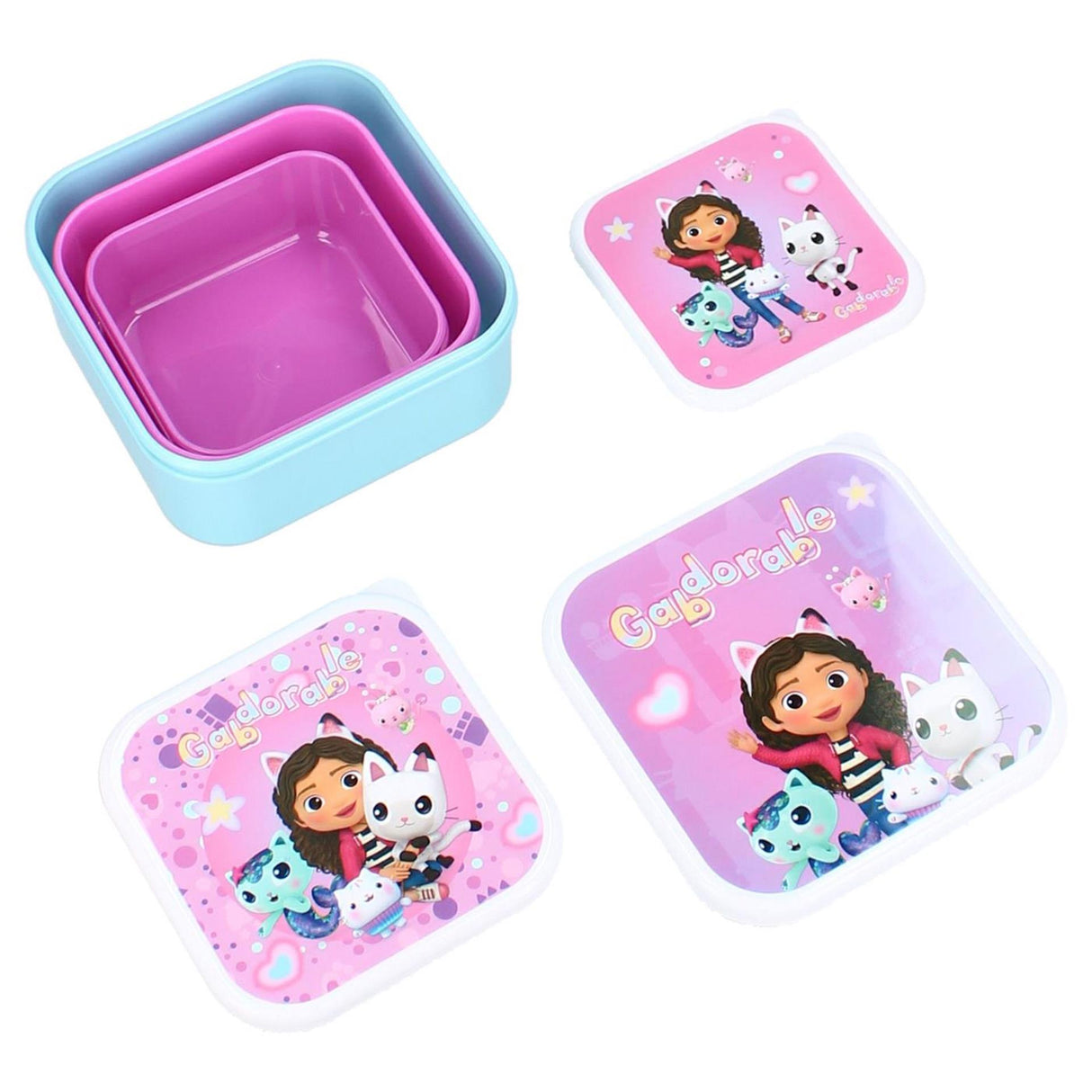 Vadobag Snack Box Set Gabby's Dollhouse 3 Pezzi