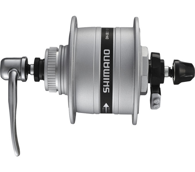 Shimano Dynamonaaf HD-3D37 3 Watt 36 Geats Center-Lock Quick Tension Silver