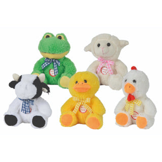 Animals 15 cm with sound 5 assorti