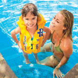 Gilet de natation des enfants jaune Intex