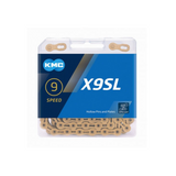 KMC Bicycle Chain X9 Ti-N Gold 114 Schaakels