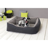Sun Garden Luxury Dog Basket Lucky + Cushion 80x70x20cm Gray