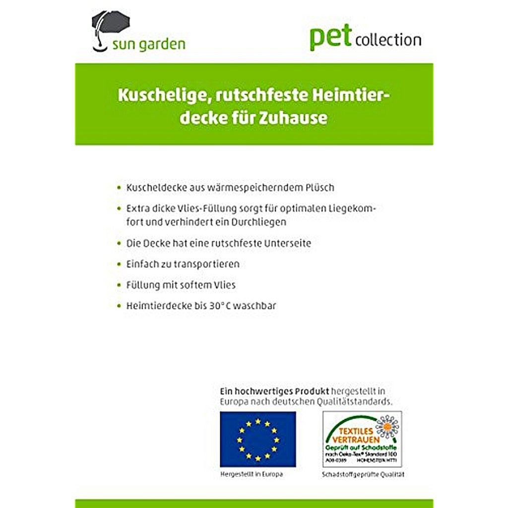 Sonn Gaart Malu Hond kleet 100x70xxcm Grey