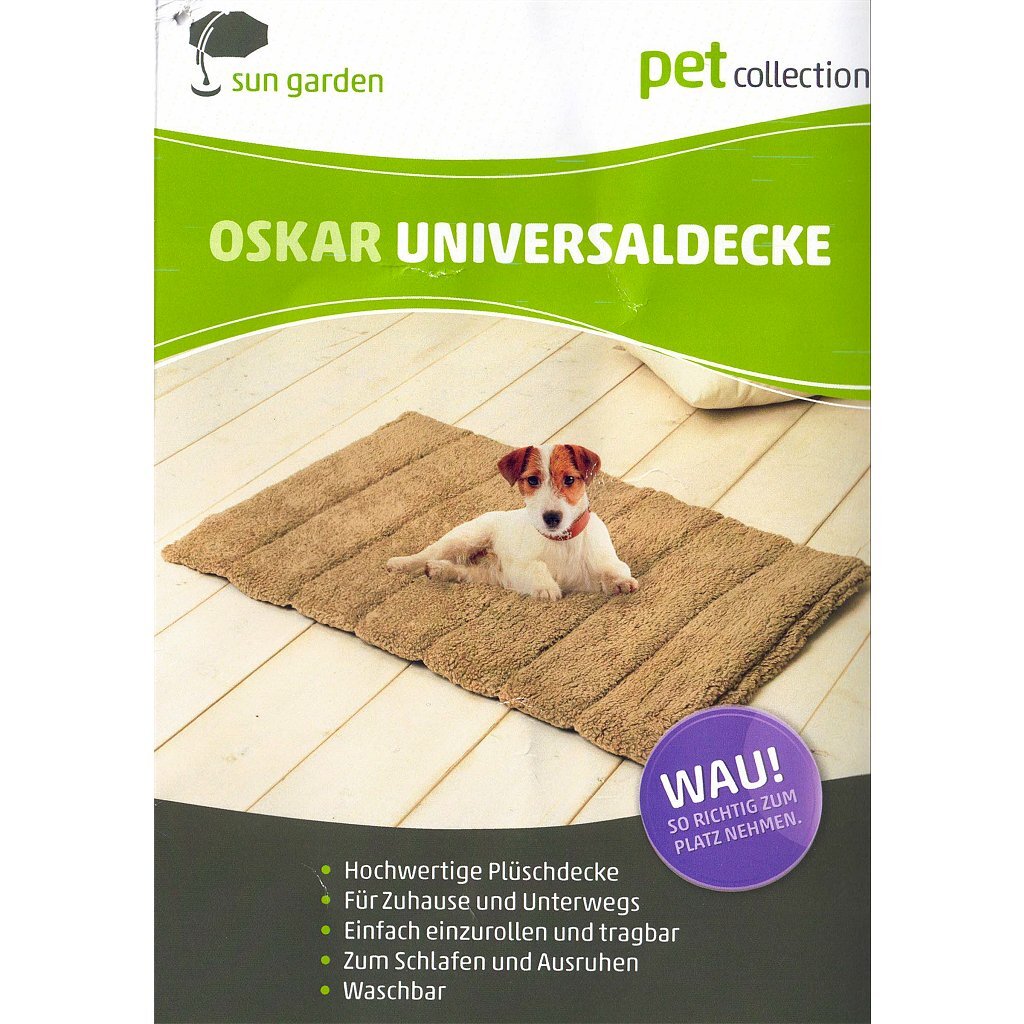 Sun Garden Oskar Rollable dog rug 100x65x4 cm Gray