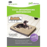 Sun Garden Buddy Ortopedisk hundpute 79x60x8cm mørkebrun