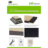 Sun Garden Buddy Ortopedisk hundpute 100x65x10cm mørkebrun