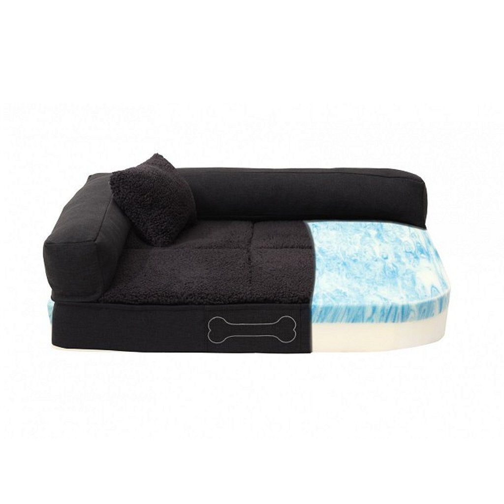Sun Garden Pallina ortopedisk hundpute 100x80x27 cm brun beige