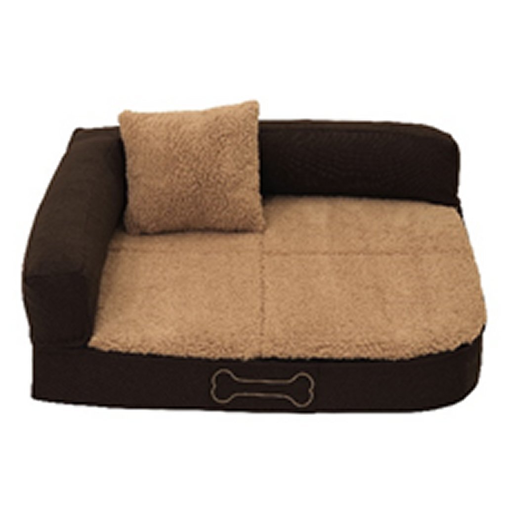 Sun Garden Pallina ortopedisk hundpute 100x80x27 cm brun beige