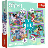 Trefl Disney Stitch 4in1 Puzzel 35-70 Stécker