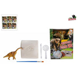 Puzzle à découper fossile Dinoworld avec figurine de dinosaure supplémentaire