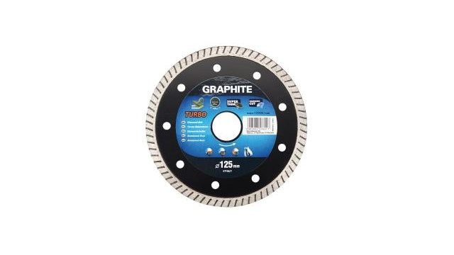 Graphite Diamond Disc 125x22x6.0x1.4mm Turbo Super tynd MPA EN13236