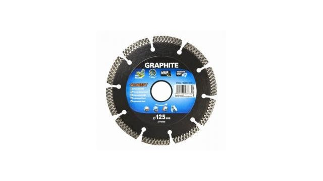Graphite 57h868 diamond disc 230x22x8.0x2.5mm, segment type x, lasered, hard materials mpa en13236