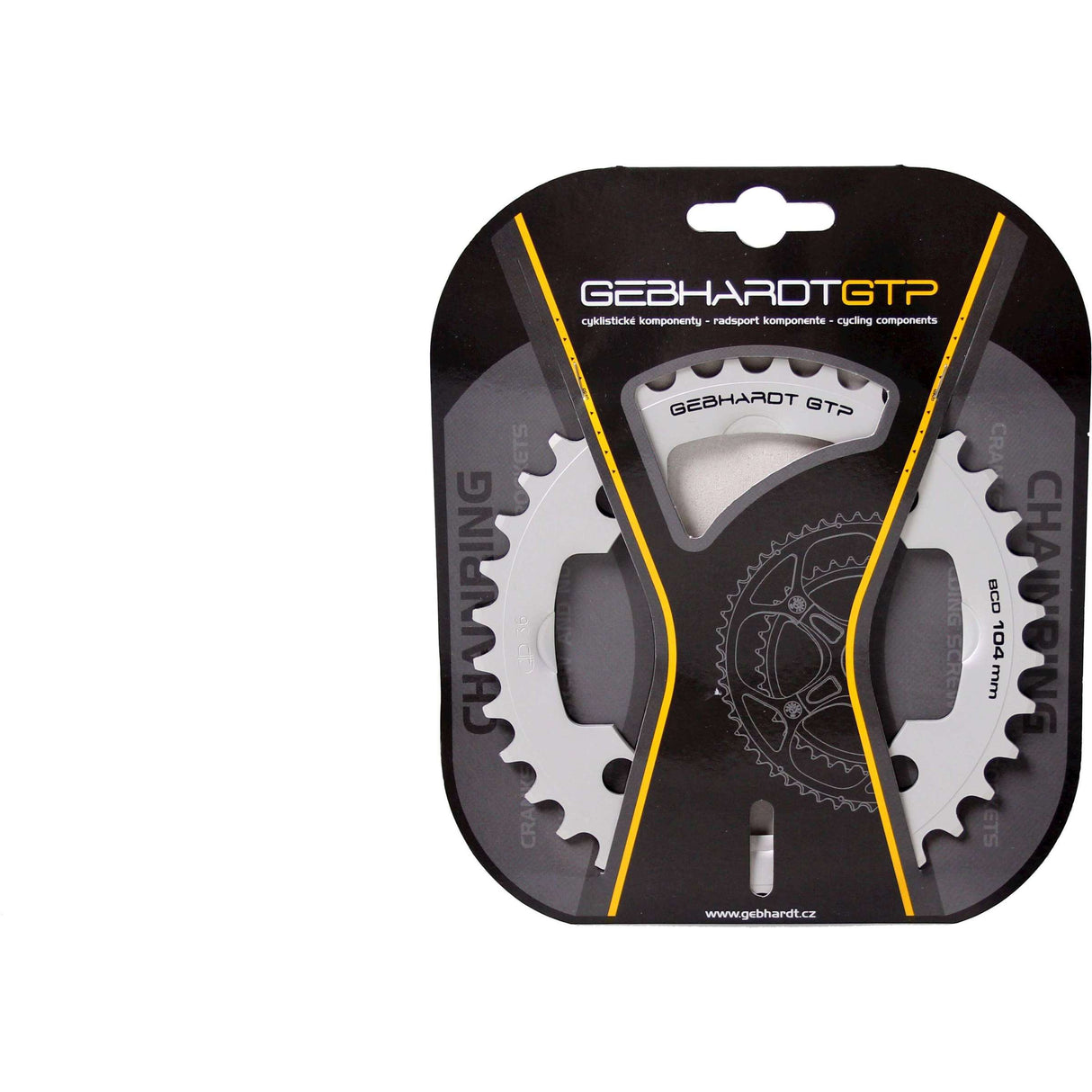 Gebhardt Chaining Leaf Uni Grey 36T 4G Shimano 104mm