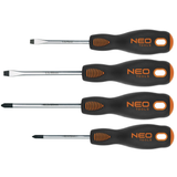 SET des tournevis Neo Tools 4DLG CRMO ACTEUR