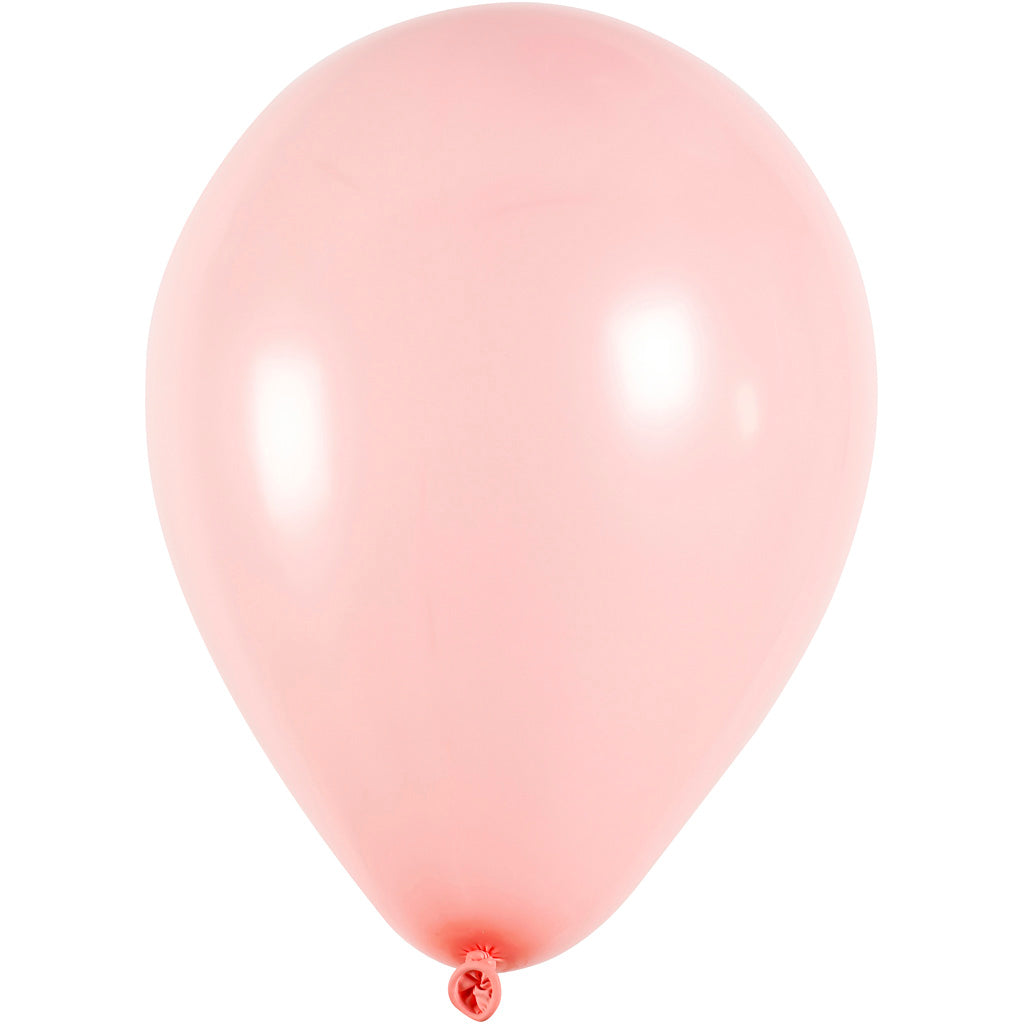 Creativ company ballonnen, rond, d 23 cm, lichtrood, 10 stuk 1 doos