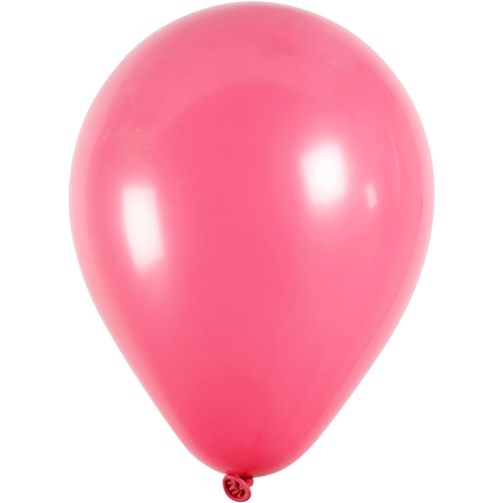 Creativ company ballonnen, rond, d 23 cm, donkerroze, 10 stuk 1 doos