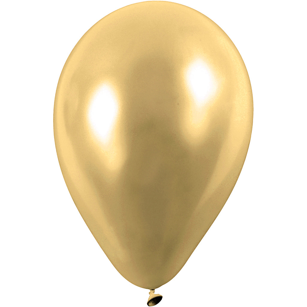 Creativ company ballonnen, rond, d 23 cm, goud, 8 stuk 1 doos