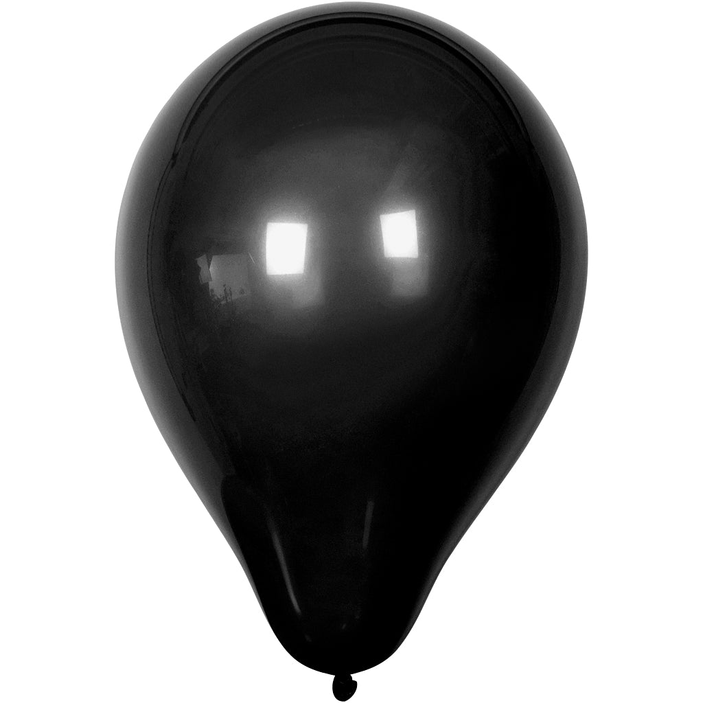Creativ company ballonnen, d 23 cm, zwart, 10 stuk 1 doos
