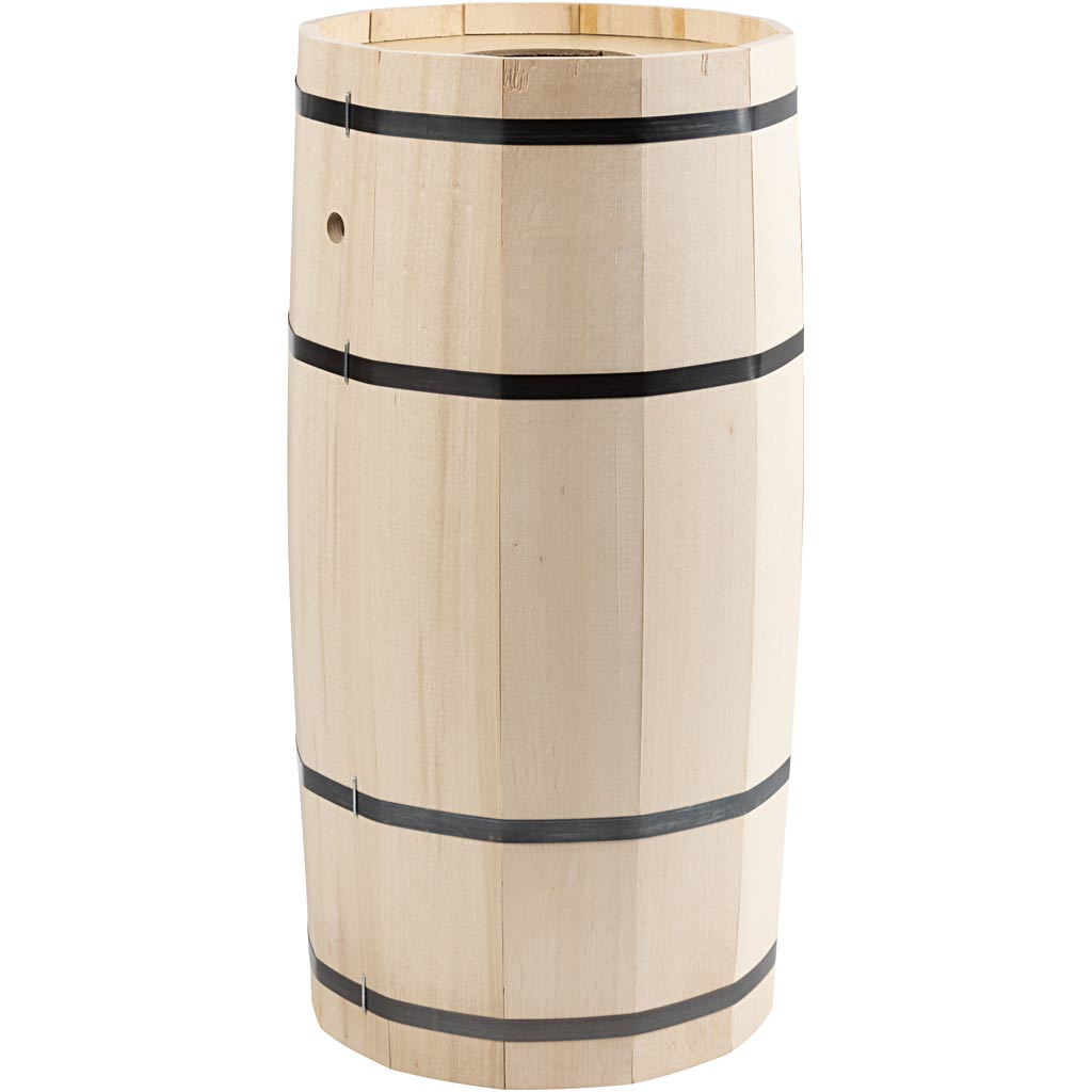 Carnival barrel, beech, h: 54 cm, d: 26 cm, large, 1 piece
