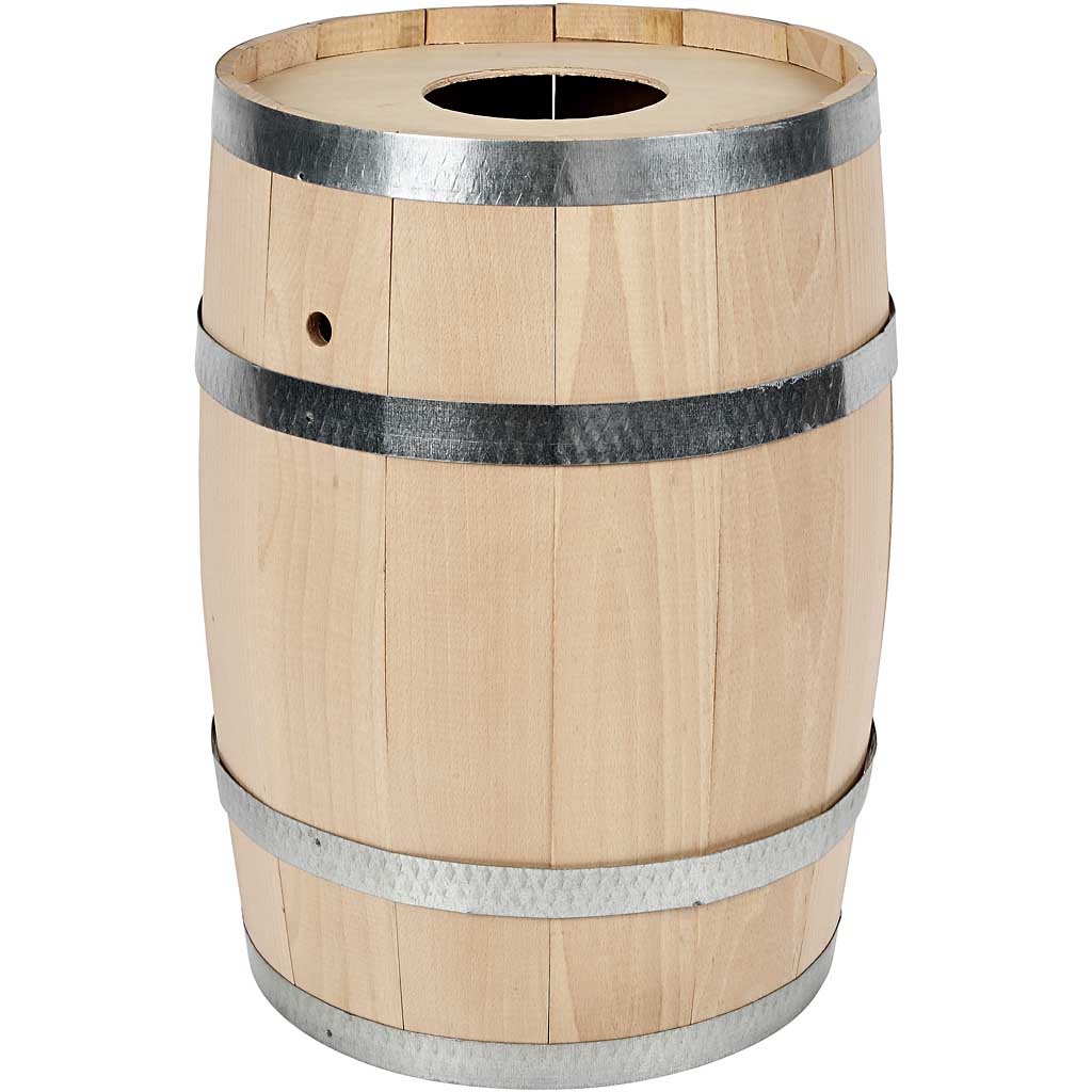 Carnival barrel, beech, h: 44 cm, d: 29 cm, extra strong, 1 piece